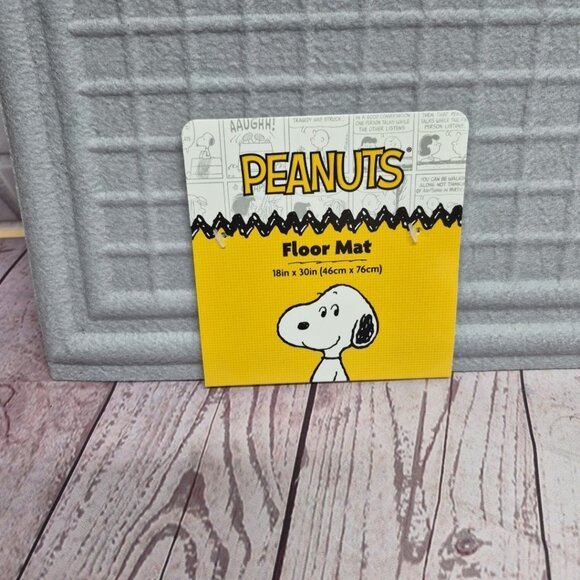 Peanuts Snoopy Woodstock Welcome Home Door Mat With Rubber Backing 18x30in - Picture 2 of 4